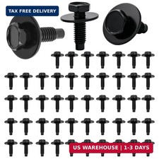 M6-1.0 Hex Head Body Bolts Bumper Fender Splash Shield Under Cover Hood,m6 Bolt,