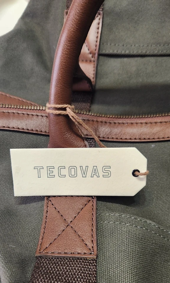 Nuevo Bolso de Lona de Viaje TECOVAS WEEKENDER Grande Lona Verde  Foto 2 de 4