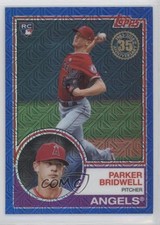 2018 Topps Silver Pack 1983 Design Chrome Series 1 Blue Parker Bridwell 00ma