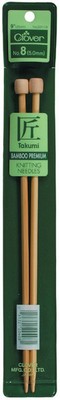 3 Pack Takumi Bamboo Single Point Knitting Needles 9''-Size 0/2mm 3011-0