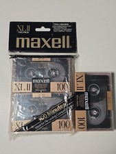 Lot of 3 Maxwell XL ll 100 Blank Cassette Type 2 High Bias Audio Factory Sealed