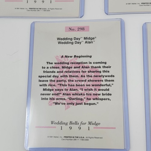 VINTAGE 1990 Mattel Barbie Midge Wedding Party Gift Set + 5 Barbie Trading Cards - Picture 17 of 18