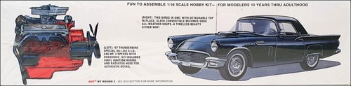 AMT Round 2 1/16 Scale AMT1206/06 - 1957 Ford Thunderbird Hardtop/Convertible - Picture 2 of 5
