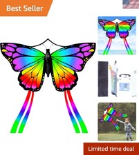 Durable 55" x 28" Butterfly Kite - Perfect for Beach Trips and Park Adventures 