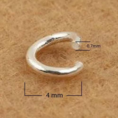 20 Stck. Massive 925 Sterling Silber Offene Biegeringe Spaltring für Schlüsselanhänger - Bild 6 von 9