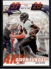 2023 Prestige #AGS-3 Lamar Jackson Any Given Sunday Xtra Points Orange #/50