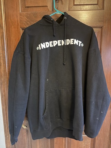 90’s Independent Skateboard Vintage Iron Cross Hoodie Sweatshirt Size Adult Xl - Picture 1 of 8