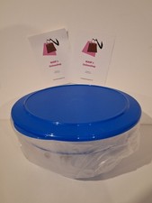 Tupperware Tafelperle 3,5 L  mit hellblauem Deckel und STREIFEN! NEU