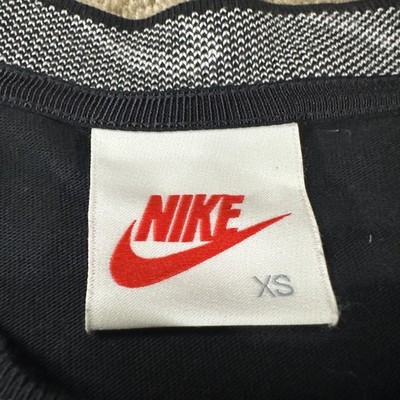 Nike Stussy Shirt Mens XS Black Long Sleeve Swoosh Crewneck CT4314