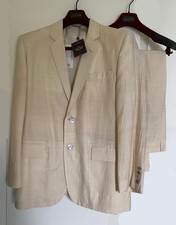 Jean Paul Gaultier S/S2000 Beige Silk Suit IT50/US40 Archive BNWT Made in Italy