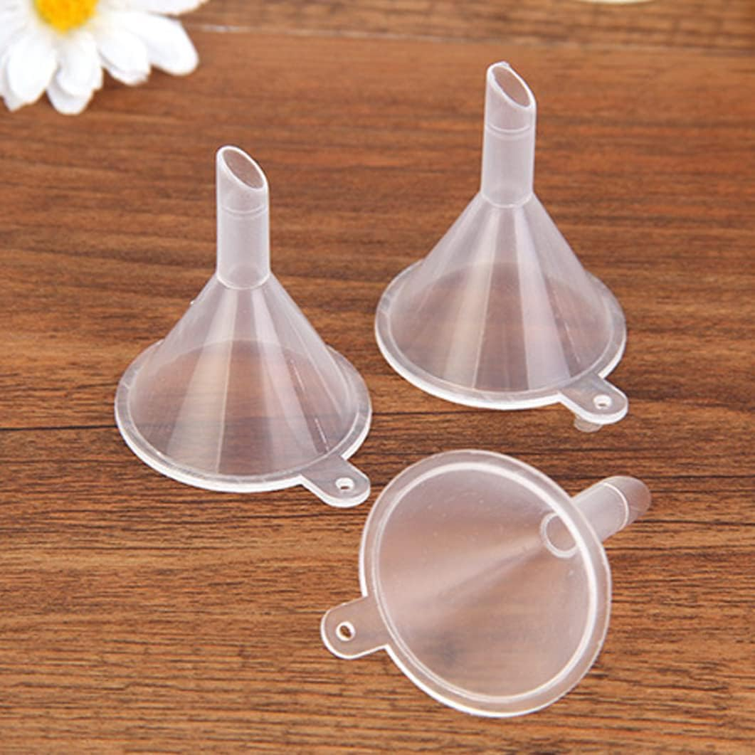 10Pcs Plastic Funnel, Funnels for Filling Bottles or Containers, Small Mini Liqu