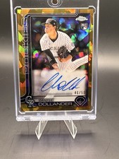 2025 Topps Chrome Sapphire Chase Dollander Gold /50 Auto