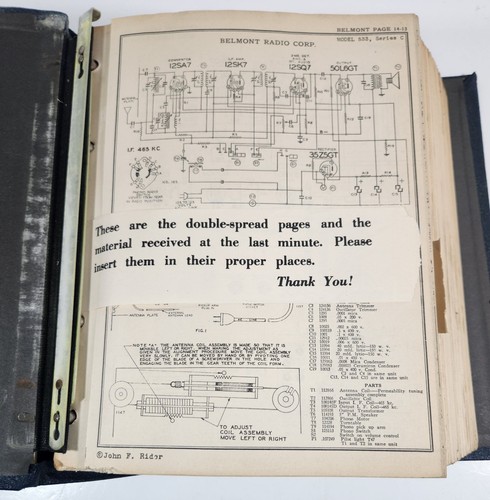 John F Rider - Perpetual RADIO Trouble Shooters Manual - Volumen XIV - Vol 14 - Imagen 3 de 24