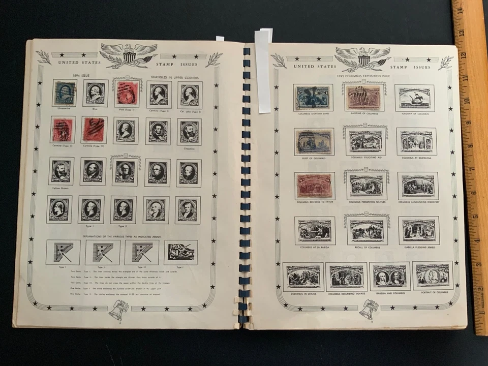 Album francobolli Grossman's 1960 Jefferson US con oltre 600 francobolli - Immagine 2 di 4