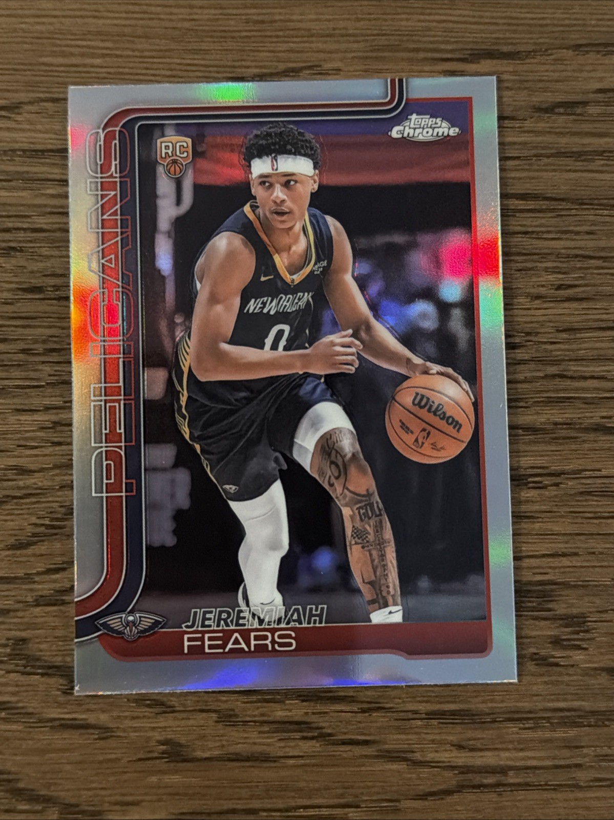 2025-26 NBA Topps Chrome Jeremiah Fears RC #257 Refractor