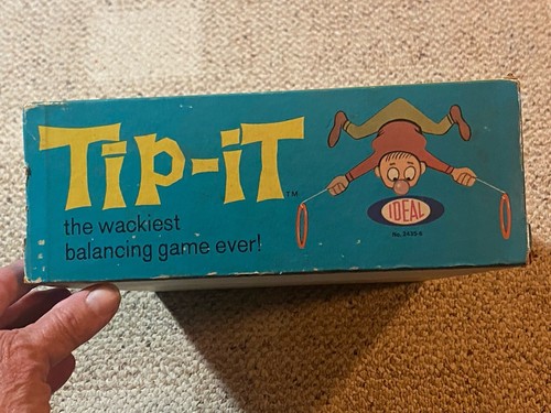 Vintage 1965 Ideal Tip It Balancing Acrobat Skill Board Game Complete - Picture 3 of 24
