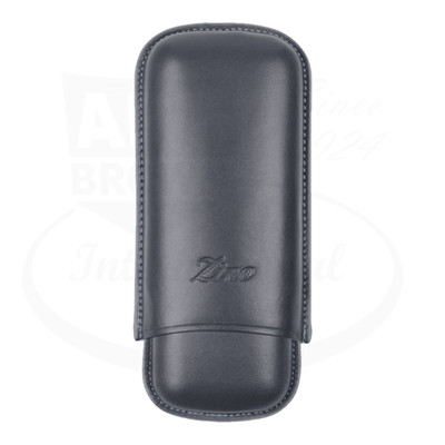 Zino R-2 Leather 2 Cigar Case Grey/Cyan, 115932