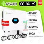 Growatt inverter SPF 6000 ES Plus Single Phase 6000W Off Grid  Inverter 48V UK