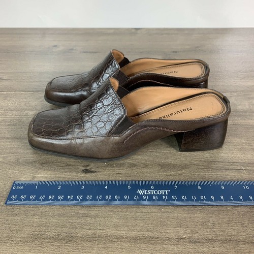 Chaussures Mules Clarks Pour Femme - Cuir Noir, Taille 7.5 US - Occasion