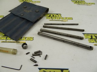 FLYNN 4 PC CARBIDE TIPPED BORING BAR SET 3/16" .3/8 MIN BORE W/ POUCH