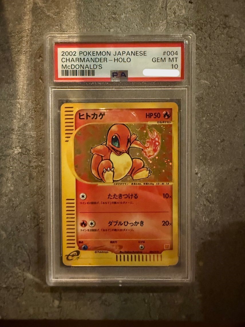 2002 Pokemon Japanese McDonald's #004 Charmander Holo PSA 10 GEM MINT
