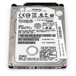 HGST Hitachi HTS723232A7A364 320GB HDD 5400rpm SATA Serial ATA 8MB Cache 6,4cm