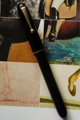 Pilot 1930s Vintage Fountain Pen No.1 Fine Ebonite Plunger Filler Pre-owned
