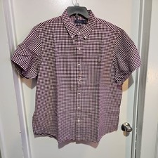 Polo Ralph Lauren Men's Blue Gingham Check Button-Down Shirt Size M — listing 6