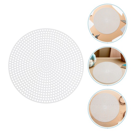 30 Pcs Plastic Canvas Circle Knitting Mesh Sheet Embroidery Circles - Picture 8 of 20