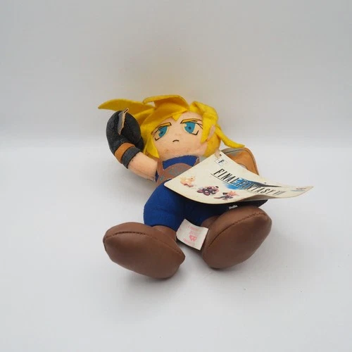 JK60 JUNK Final Fantasy VII  Cloud Strife Banpresto 1997 Plush 7" Toy Doll Japan image 7