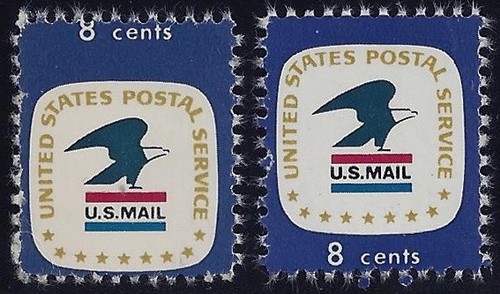 1396 - Misperf Error / EFO Change of Design USPS Emblem Mint NH 