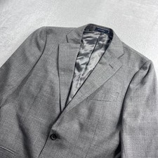Suitsupply Lazio Grey Wool Blazer Vitale Barberis Canonico 40R Slim P7294G