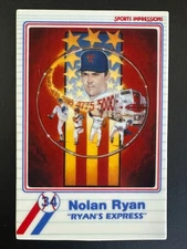 Sports Impressions Limited Nolan Ryan "Ryan's Express" Porcelain Card w/Box, COA