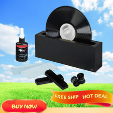 Vinyl Record Cleaning System with Cleaning Solution Soft Pads Included
