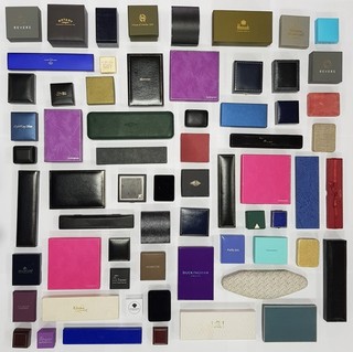 Job Lot of 60 Empty Jewellery Gift Boxes Vintage Modern Branded Unbranded