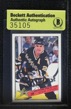 BAS 1993-94 O-Pee-Chee Premier Kevin Stevens #170 Authentic Auto 3c7