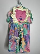 Vtg JUDI S Baby Diaper Holder Satin Animal 3D
