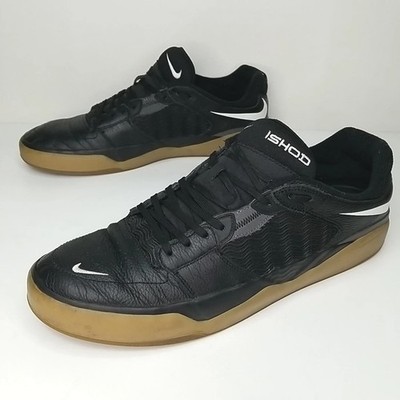 Nike SB Ishod Wair Black Gum Sneakers Men's sz 14 Black Leather/Mesh DH1030-001
