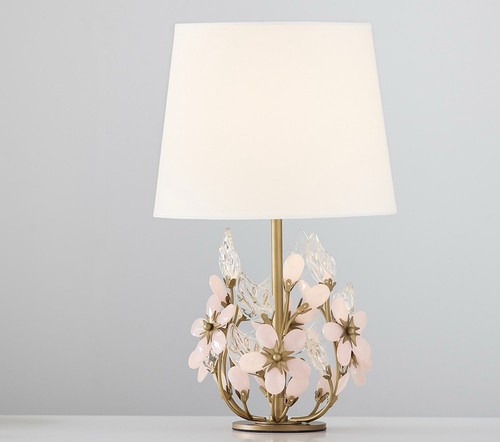 Sold out- Grace Flower Lamp (17") pottery Barn Kids Pink MSRP $159