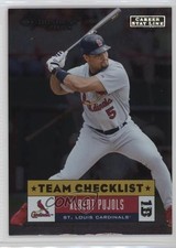 2005 Donruss Team Checklist Career Stat Line 145/162 Albert Pujols #397 1f1