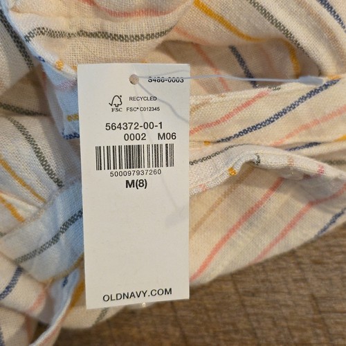 Old Navy- Sleeveless Romper- Linen Blend. Size 8. NWT! - Picture 6 of 8