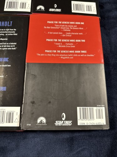 Star Trek The Genesis Wave Bücher 1-3 & Force Hardcover John Vornholt @LESEN@ - Bild 8 von 15