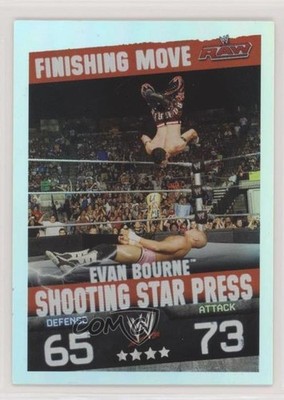 2009 Topps WWE Slam Attax Finishing Moves Evan Bourne Shooting Star Press 7ut