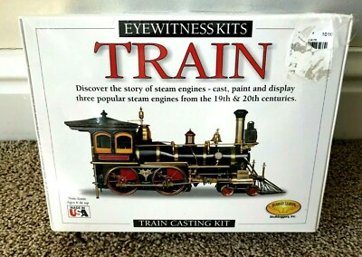 Eyewitness Kits ''TRAIN CASTING KIT'' Three 7'' Steam Engine Replicas  New-Sealed!