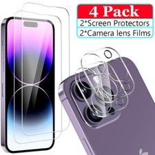 For iPhone 14 Pro Max 15 13 12 11 Tempered Glass Camera Lens Screen Protector