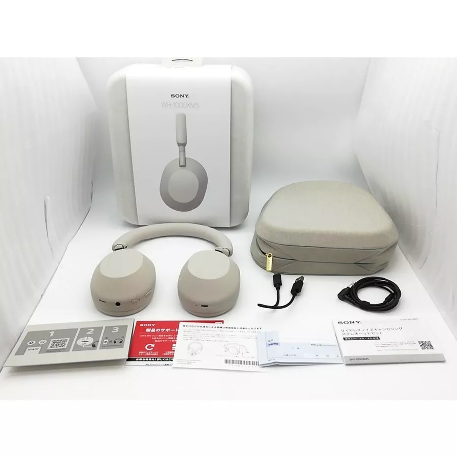 Sony WH-1000XM5 Premium Silver White New Headphone From Japan | eBay