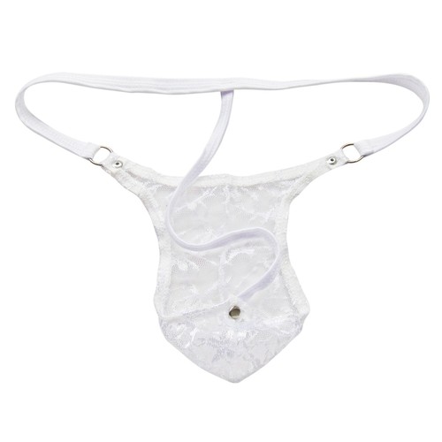 Lace Lingerie Men's Sissy Thong G-String Bulge Pouch Panties Bikini Briefs - 第 52/71 張圖片