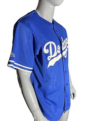 Vintage Majestic Authentic Los Angeles Dodgers Jersey Blue Large Men