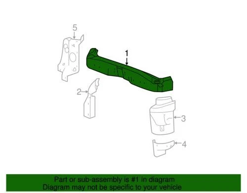 Genuine GM 2006-2011 Chevrolet HHR LS LT Front Compartment Front Panel 15827364 - Изображение 2 из 2