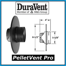 DURAVENT PELLETVENT PRO 3" Flex Trim Collar #3PVP-FTC NEW! PELLET PIPE